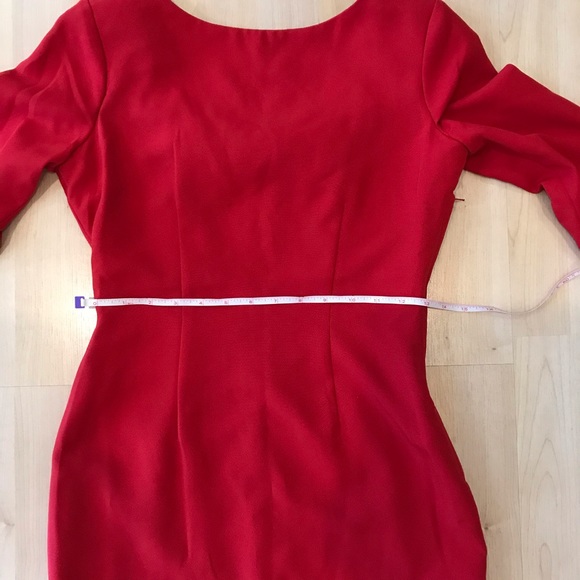 Oakbrook Vintage Red Sheath Dress with Bow - Picture 4 of 11